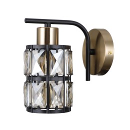Italux WL-44236-1-BK-GD fali lámpa Menfi | 1x40W E27